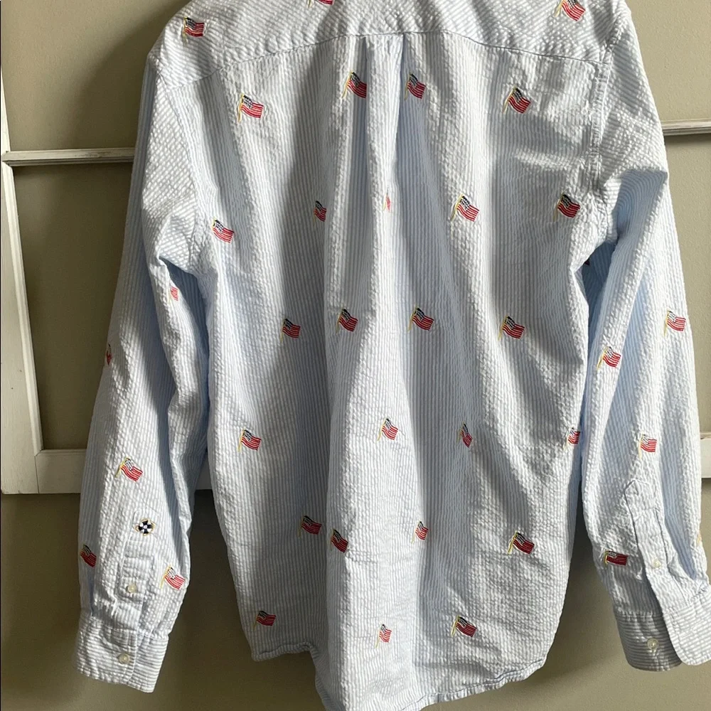 Castaway Light Blue Shirt with Red Embroidery - Picture 5 of 7